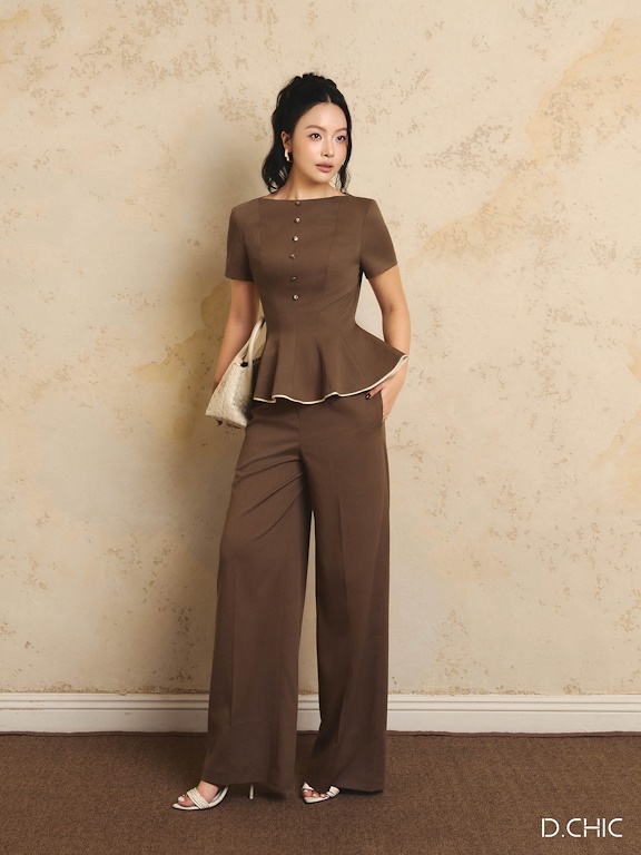 Quần ống đứng cạp liền xẻ chéo_A.1-3323